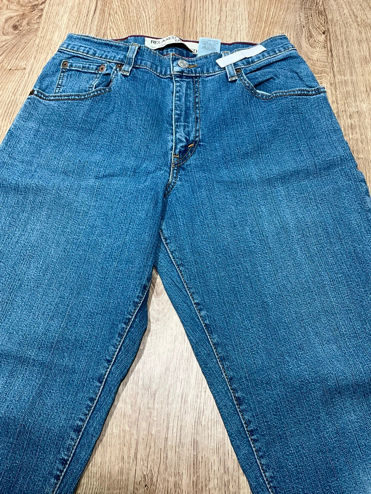 Jean Levi’s Homme 550 Relaxed Tapered 6M Vintage 99% Coton Bleu  Lvh 076 – photo 4